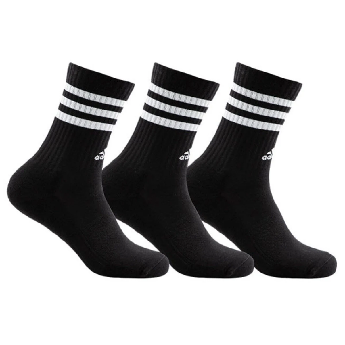 Ponožky ADIDAS 3S C SPW CRW 3P BLACK WHITE · záber 2