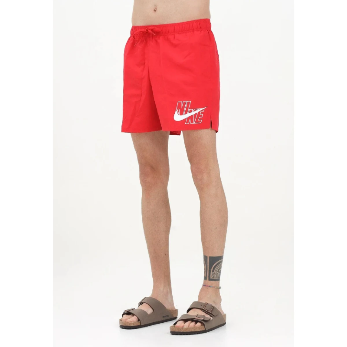 Pánske plavky NIKE SWIM NIKE LOGO LAP 5 inch UNIVER-UNIVERSITY RED · záber 2