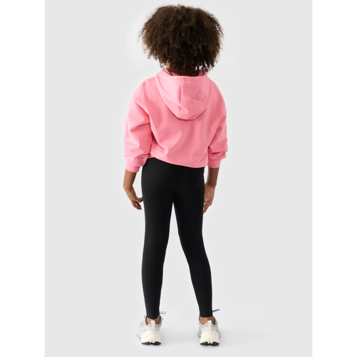 Dievčenské legíny 4F JUNIOR TIGHTS-JWMM00TTIGF178-20S-DEEP BLACK · záber 4