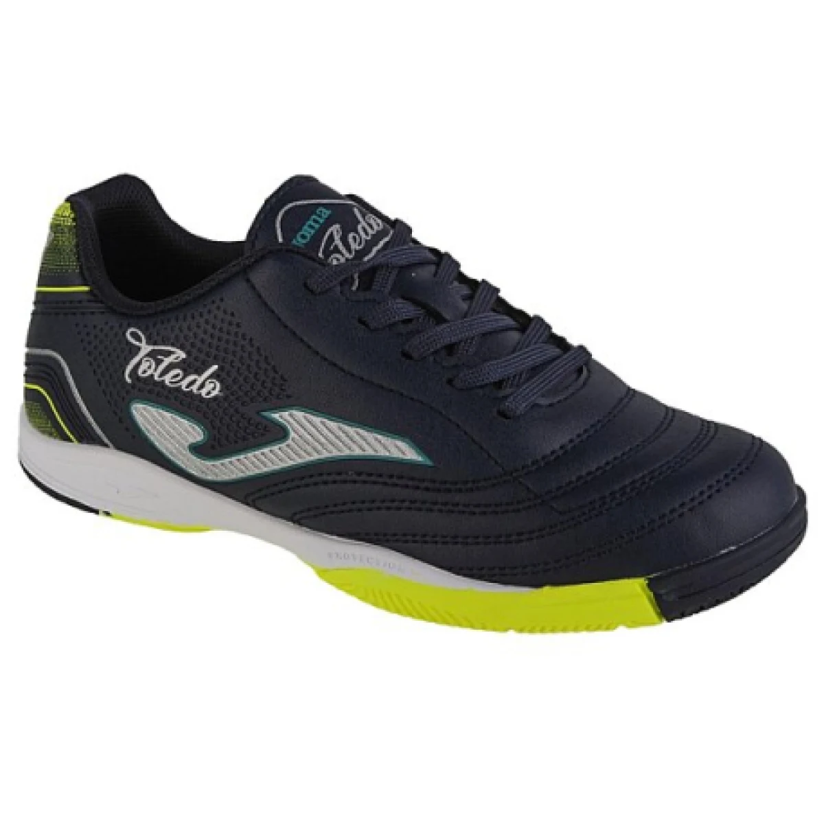 Chlapčenské futbalové kopačky halové JOMA Toledo Jr IC dark blue yellow · záber 1