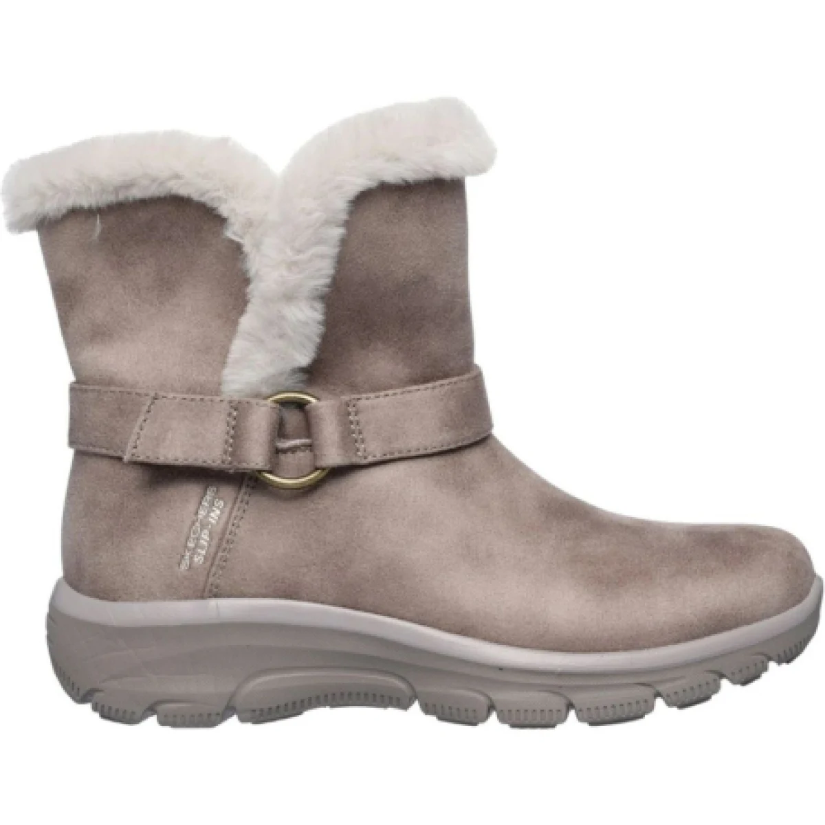 Dámske členkové zimné topánky SKECHERS Easy Going Dreamer dark taupe · záber 1