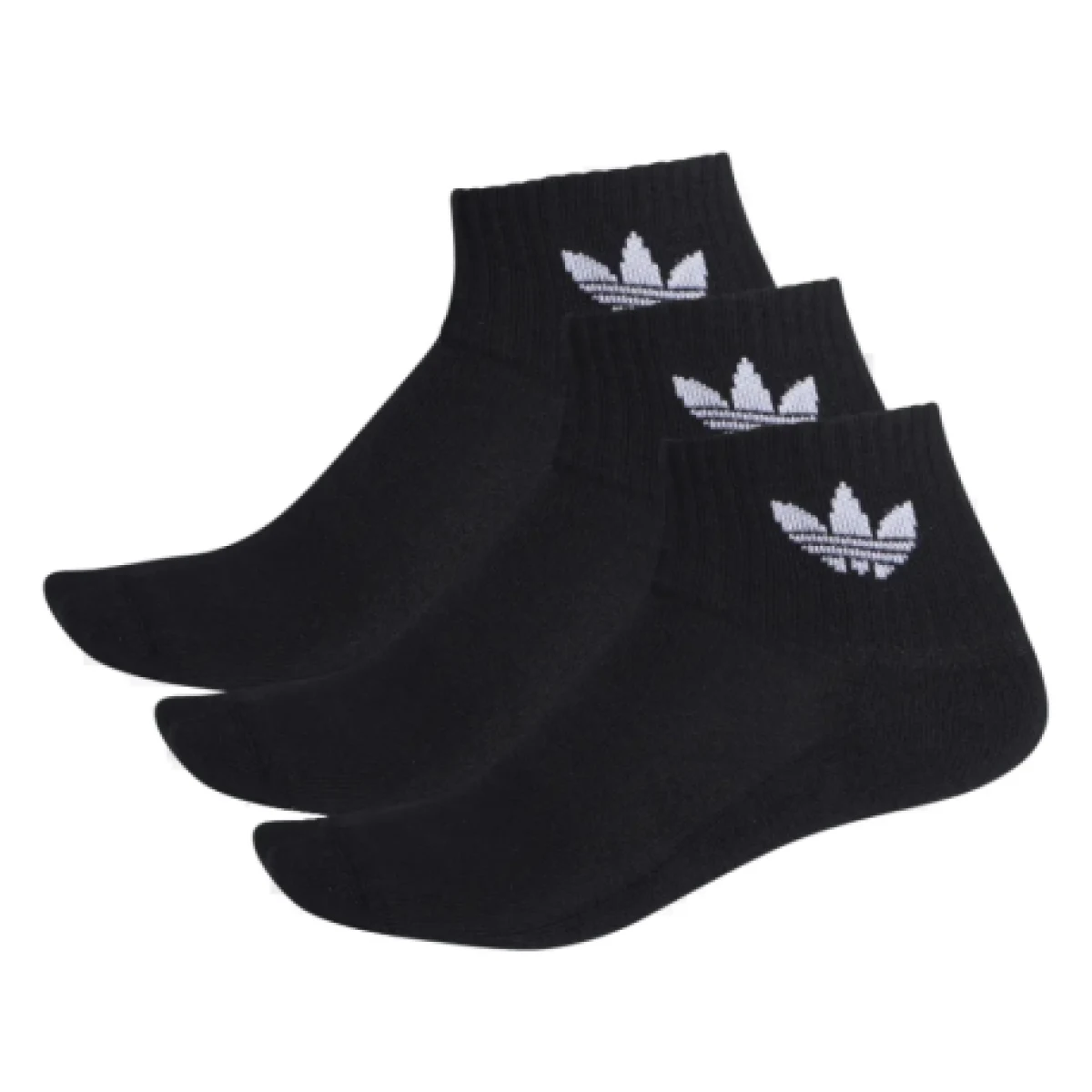 Ponožky ADIDAS ORIGINALS 3 PACK - MID ANKLE SCK-BLACK · záber 1