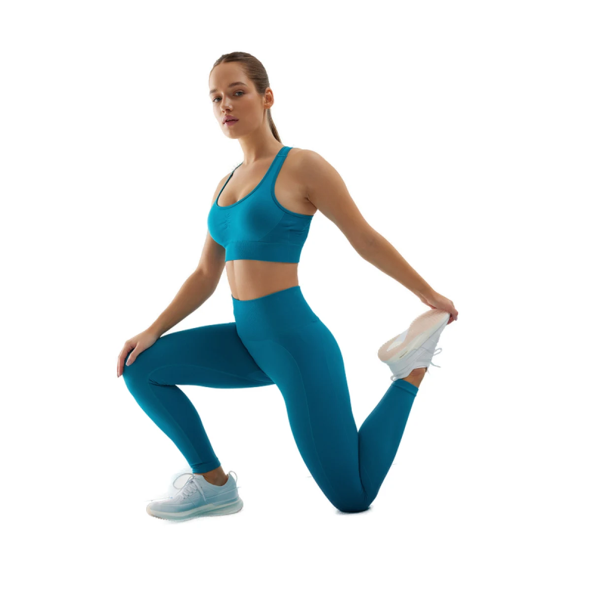 Dámska tréningová športová podprsenka 4F SPORT BRA-WSS24USBAF116-35S-TURQUOISE · záber 4