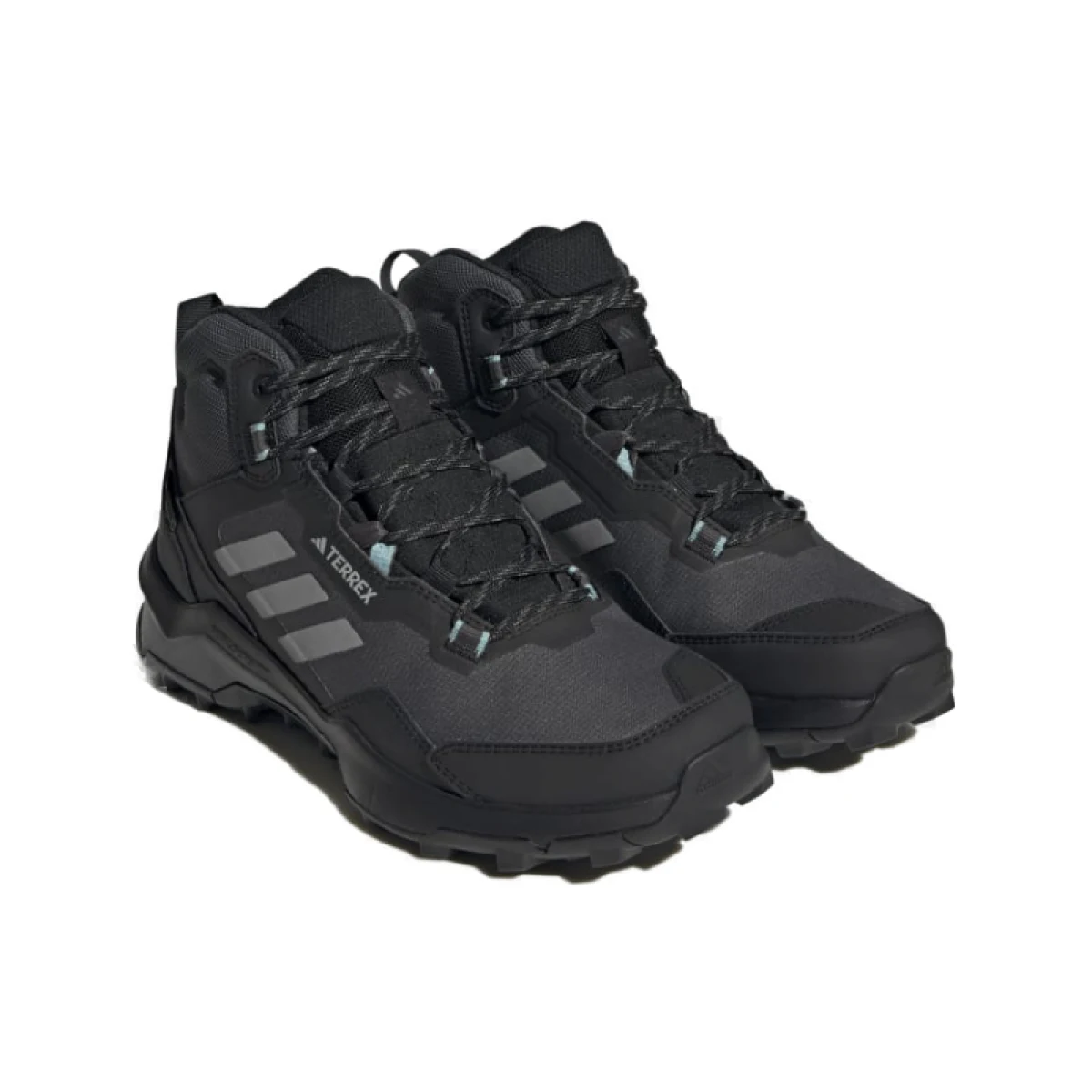 Členková turistická obuv ADIDAS Terrex AX4 Mid GTX core black grey three mint ton · záber 4