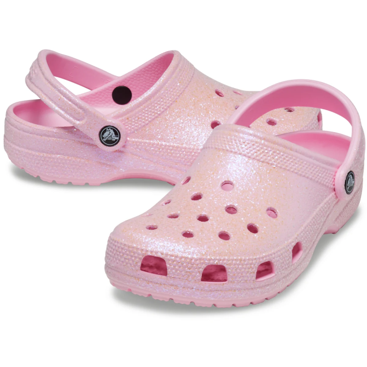 Kroksy (rekreačná obuv) CROCS Classic Glitter Clog flamingo · záber 5