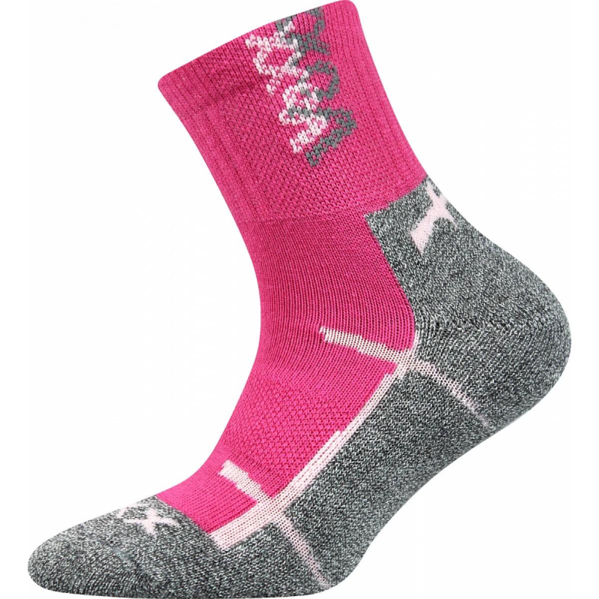 Dievčenské turistické ponožky VOXX 3 PACK-Wallík-Pink Blue · záber 3