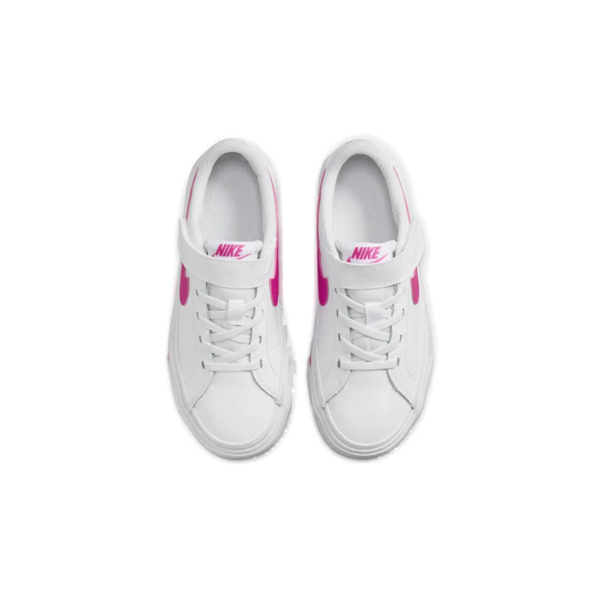 Dievčenská rekreačná obuv NIKE Court Legacy white laser fuchsia · záber 4
