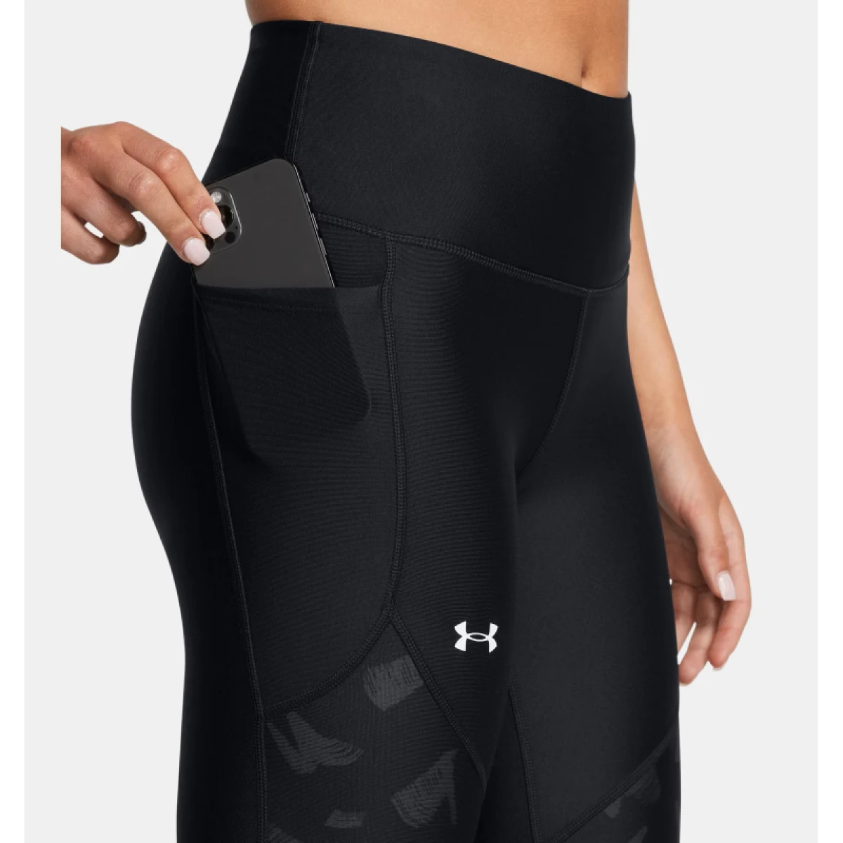 Dámske legíny UNDER ARMOUR Tech Print Panel Ankle Leg-BLK · záber 5