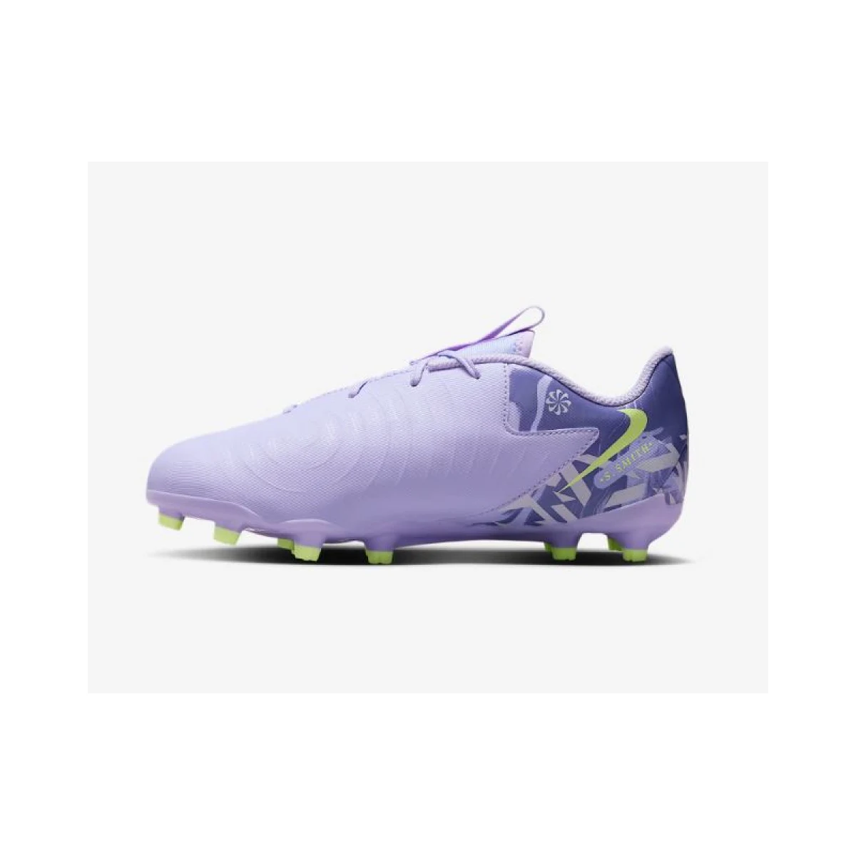 Chlapčenské futbalové kopačky outdoorové NIKE Phantom GX 2 Academy Jr FG MG purple agate barely volt · záber 3