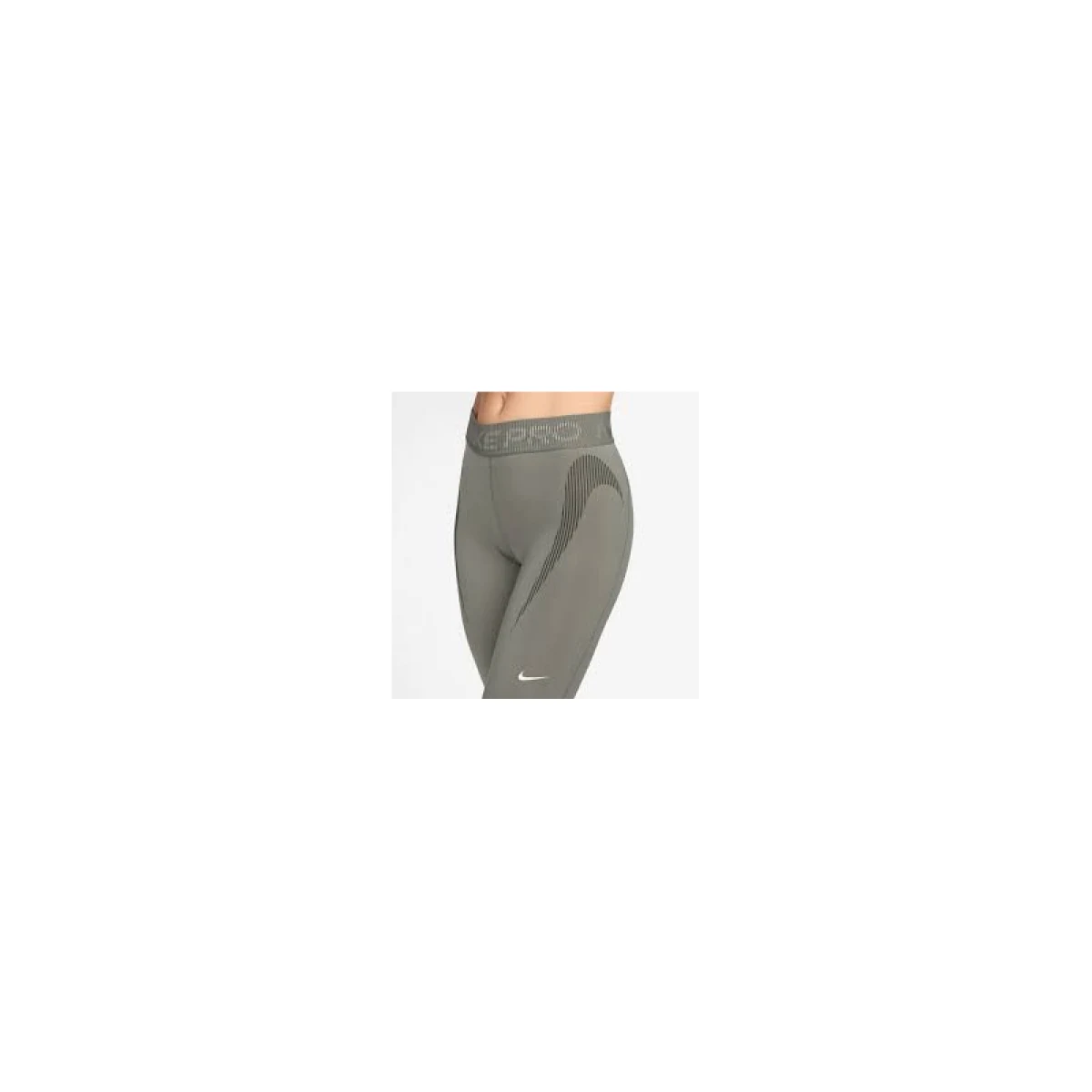 Dámske legíny NIKE PRO W NP DF MR 7 8 TIGHT TT GRX-320-Khaki · záber 3