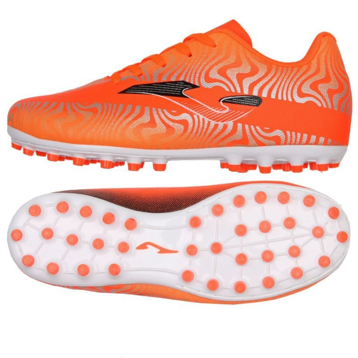 Chlapčenské futbalové kopačky outdoorové JOMA Evolution 2408 Jr FG orange · záber 5