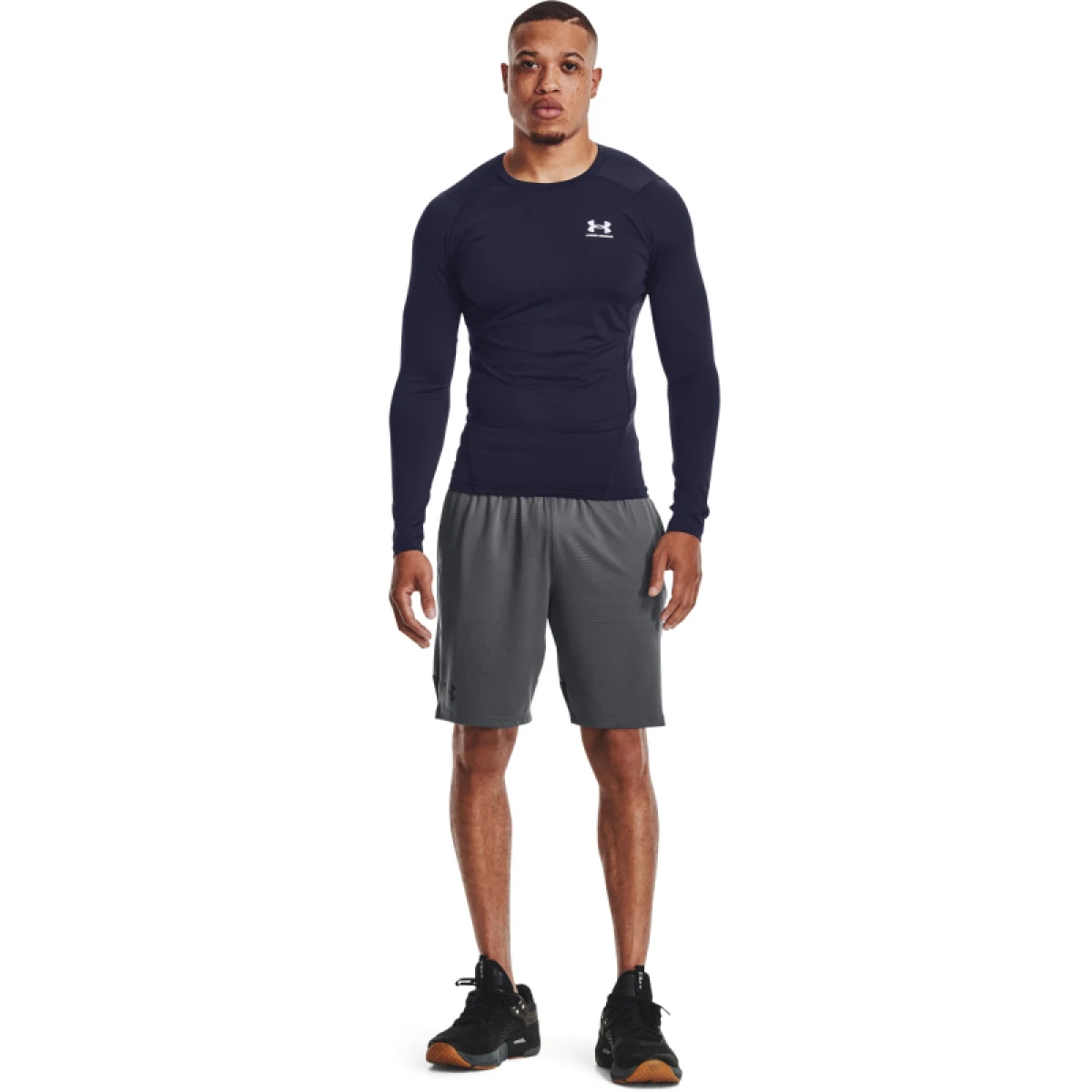 Pánske kompresné tričko s dlhým rukávom UNDER ARMOUR UA HG Armour Comp LS-NVY · záber 4