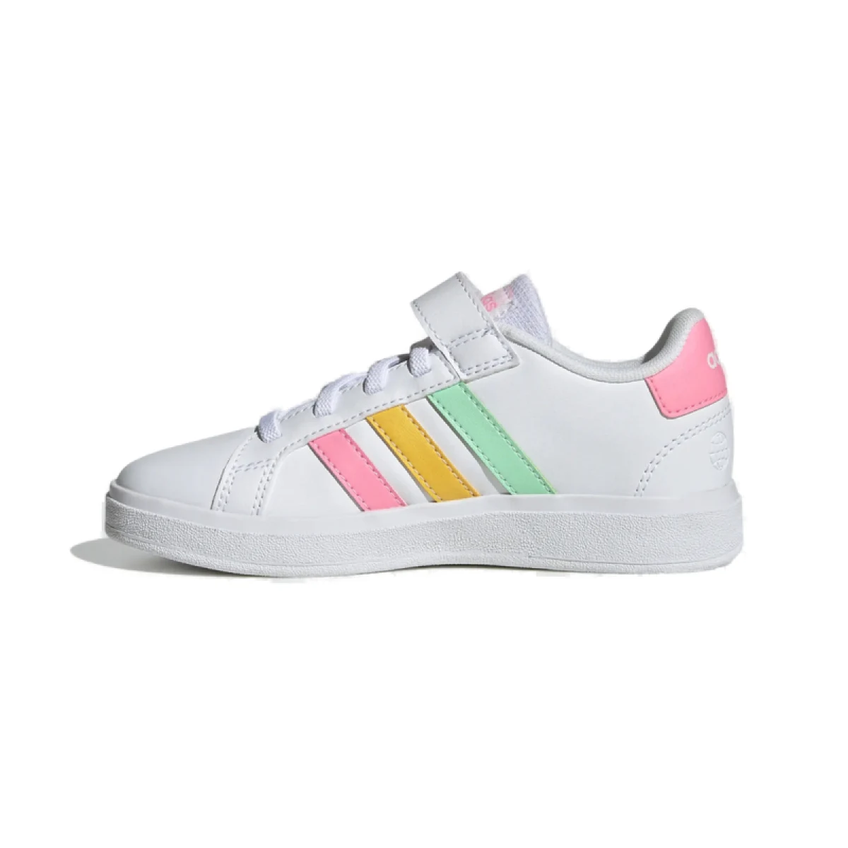 Dievčenská rekreačná obuv ADIDAS Grand Court cloud white pulse mint beam pink · záber 2