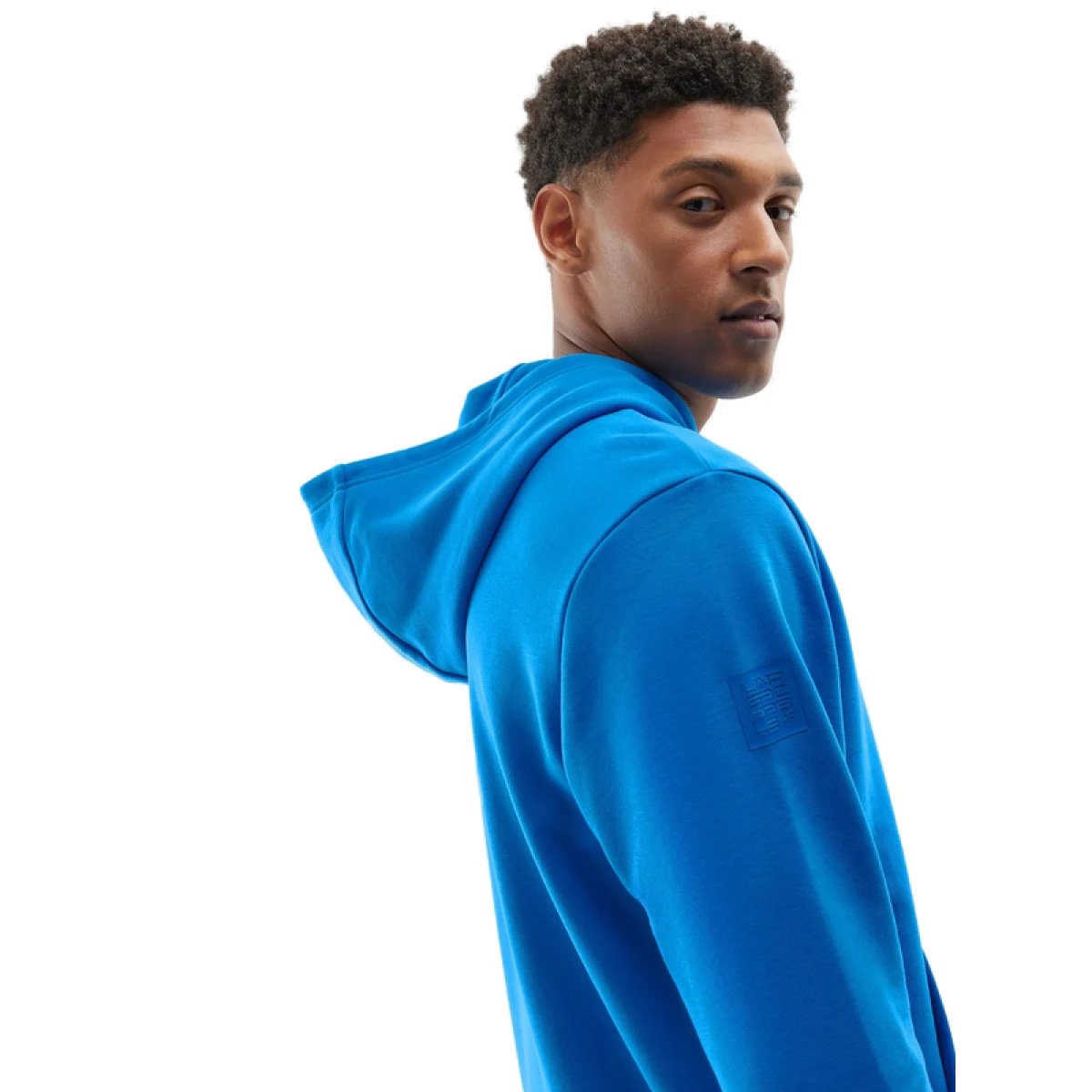 Pánska mikina s kapucňou 4F SWEATSHIRT-AW23TSWSM688-33S-BLUE · záber 2