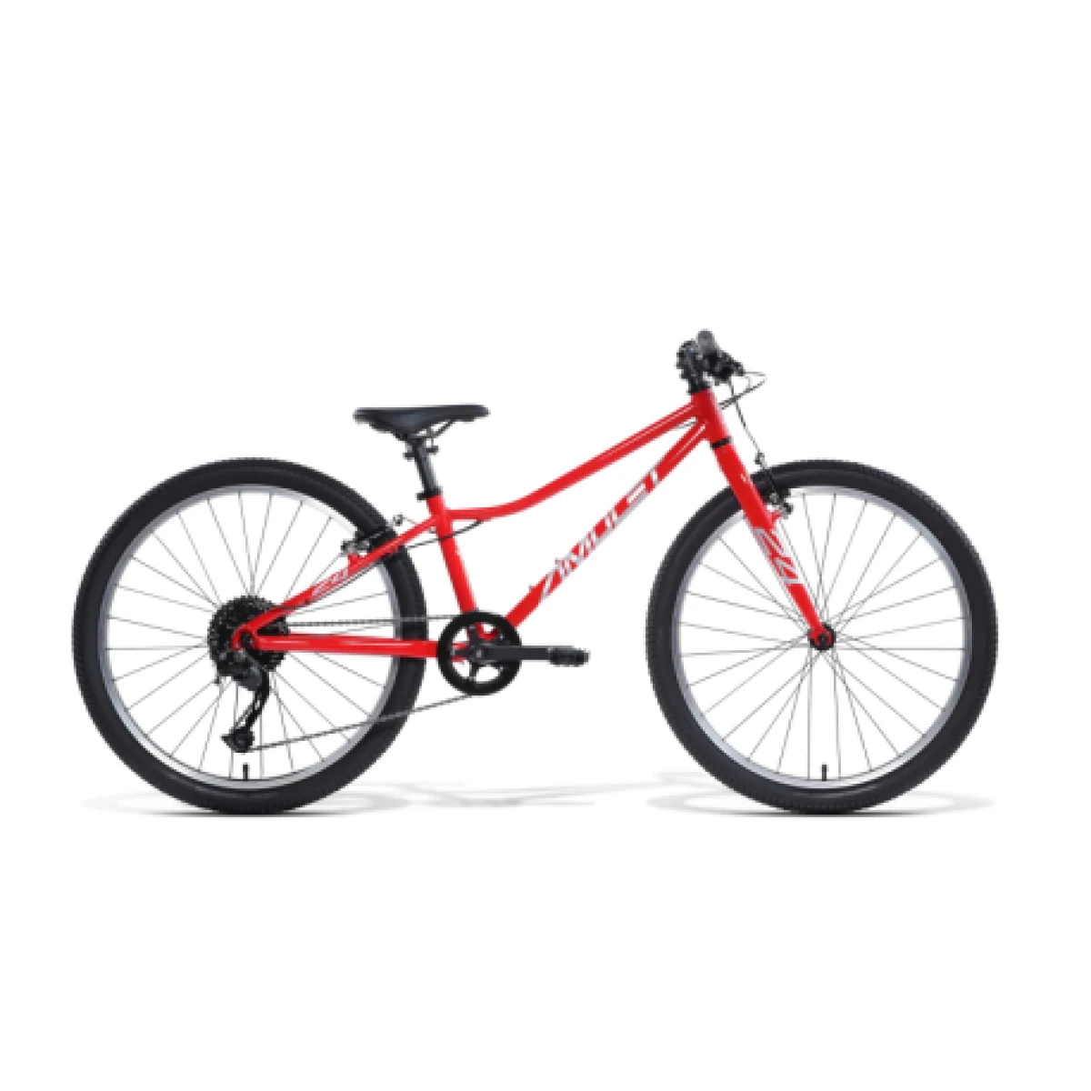 Juniorský horský bicykel AMULET 24 Tomcat, red shiny silver · záber 1
