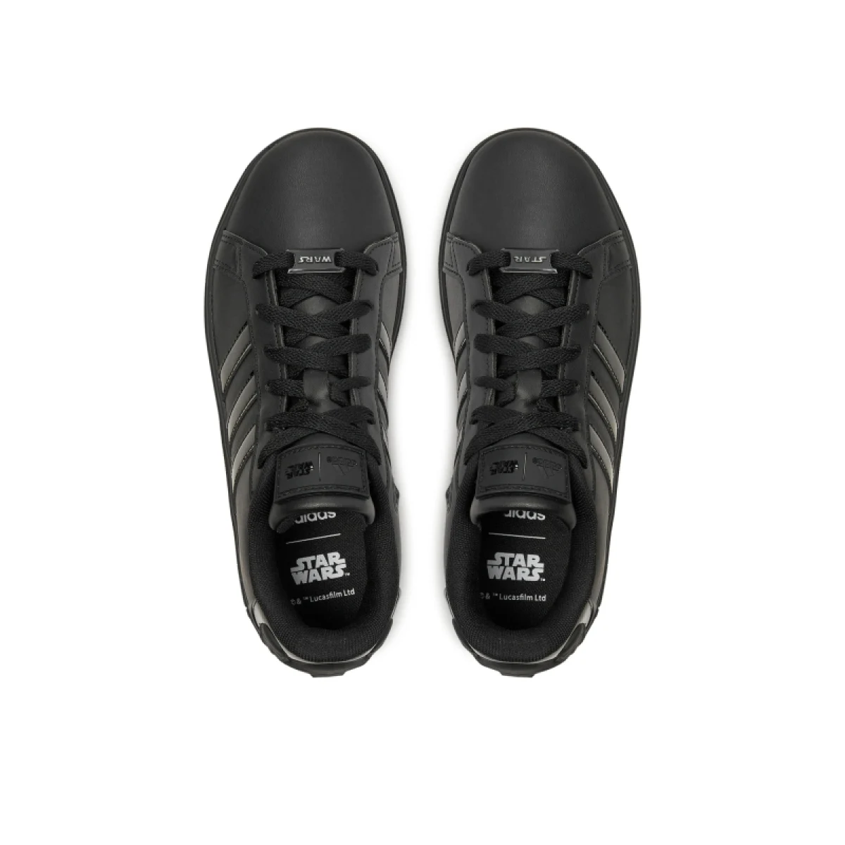 Chlapčenská rekreačná obuv ADIDAS Star Wars Grand Court 2.0 core black core black core black · záber 3