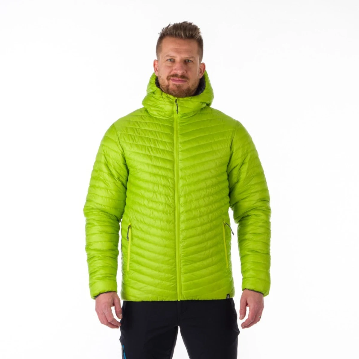 Pánska turistická bunda NORTHFINDER DAN-584-limegreengrey · záber 3