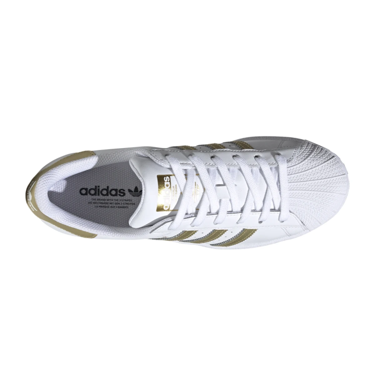 Dámska vychádzková obuv ADIDAS ORIGINALS Superstar cloud white gold metallic cloud white · záber 3