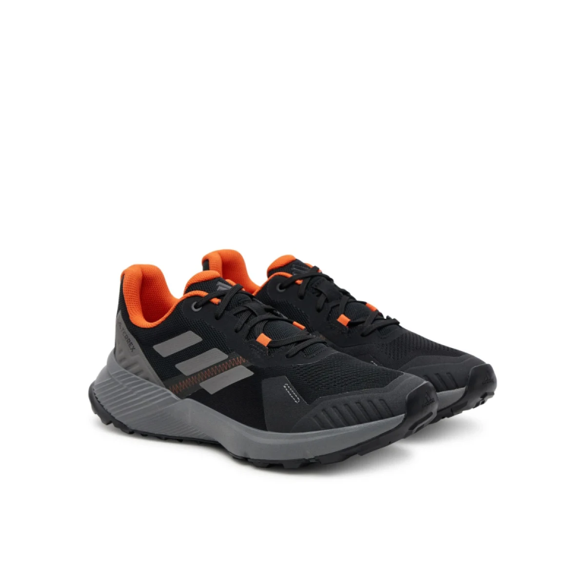 Pánska bežecká trailová obuv ADIDAS Terrex Soulstride M core black grey four semi impact orange · záber 2