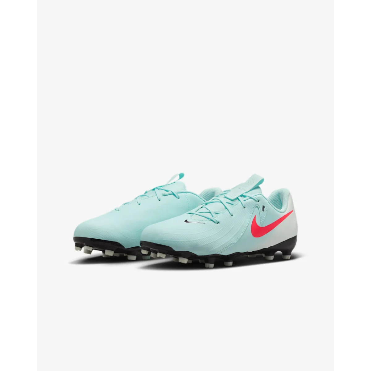 Chlapčenské futbalové kopačky outdoorové NIKE Phantom GX 2 Academy Jr FG MG mint off noir atomic red · záber 4
