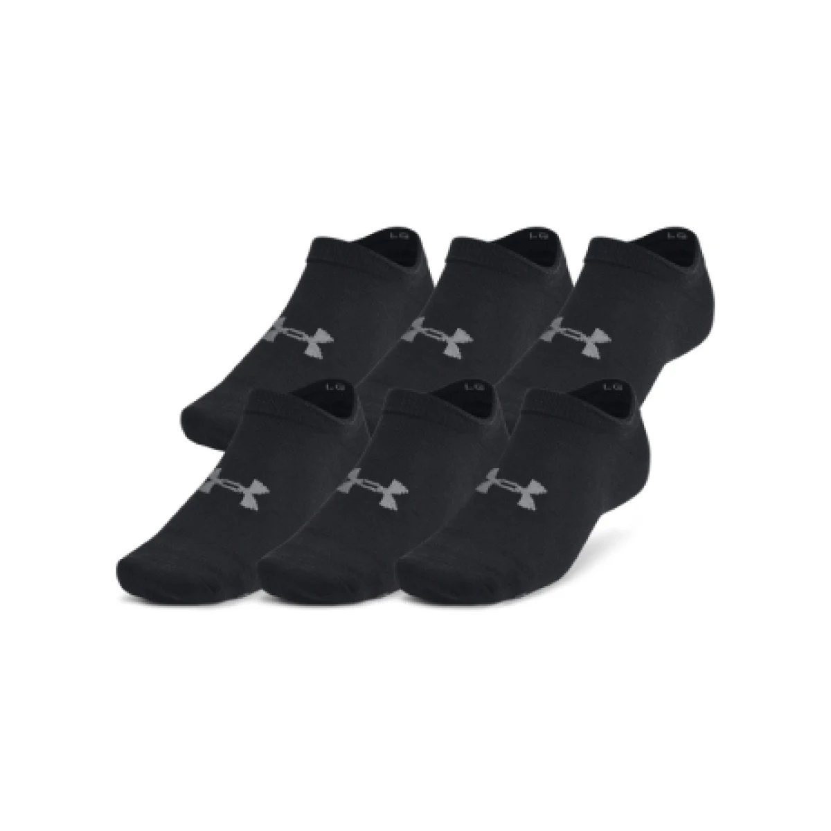 Ponožky UNDER ARMOUR 6 PACK-UA Essential No Show-BLK · záber 1