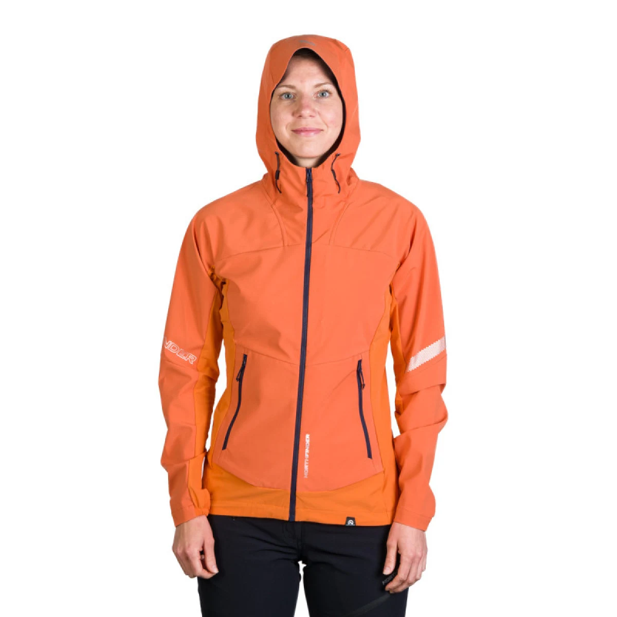 Dámska turistická softshellová bunda NORTHFINDER DONNA-182-lightorange · záber 5