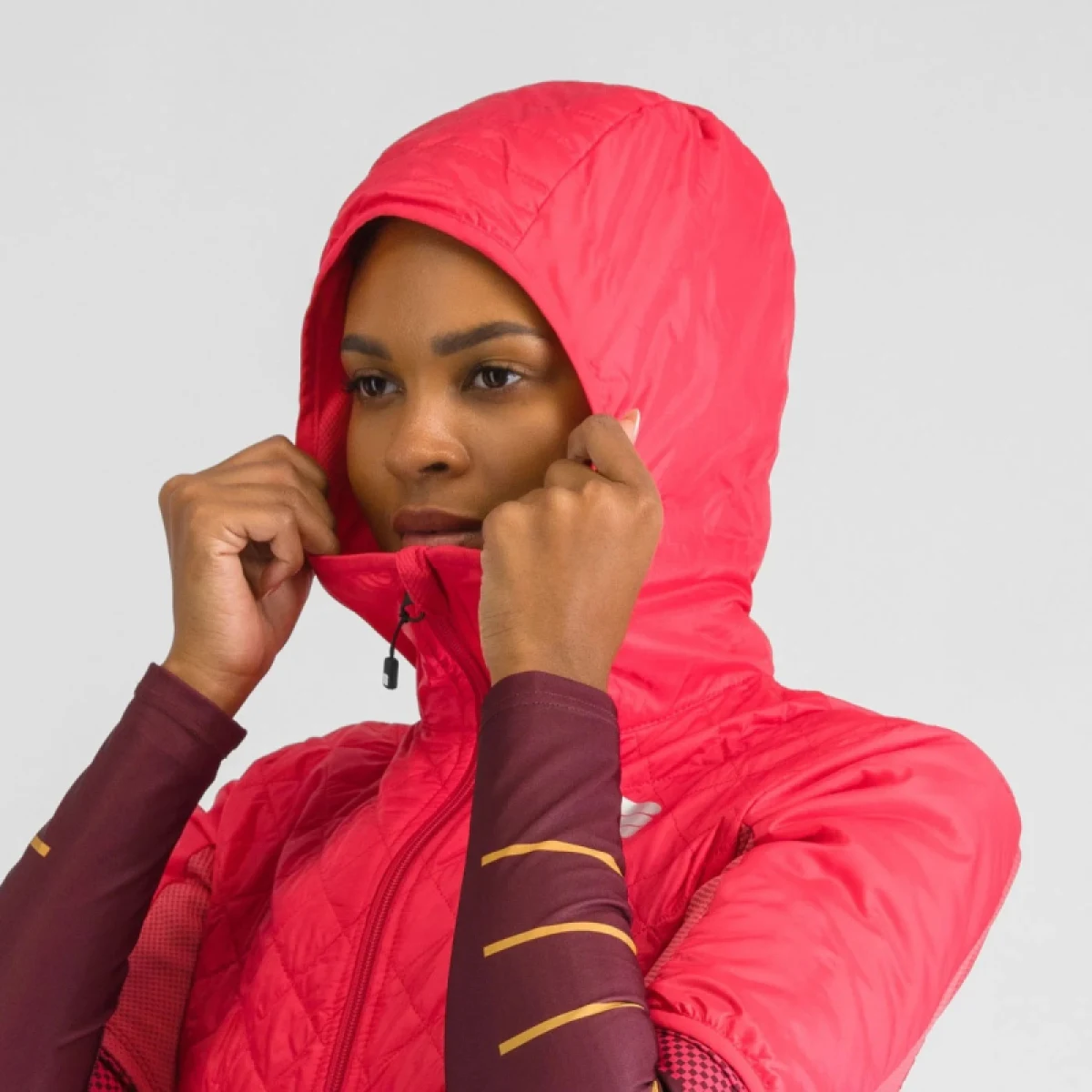 Dámska bežecká bunda SPORTFUL Rythmo w puffy, raspberry raspberry · záber 5
