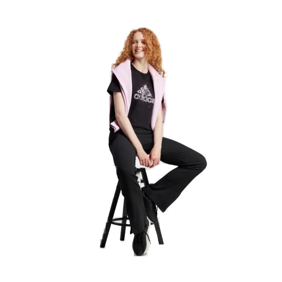 Dámske tričko s krátkym rukávom ADIDAS W MYST FILL T-IM4277-black · záber 4