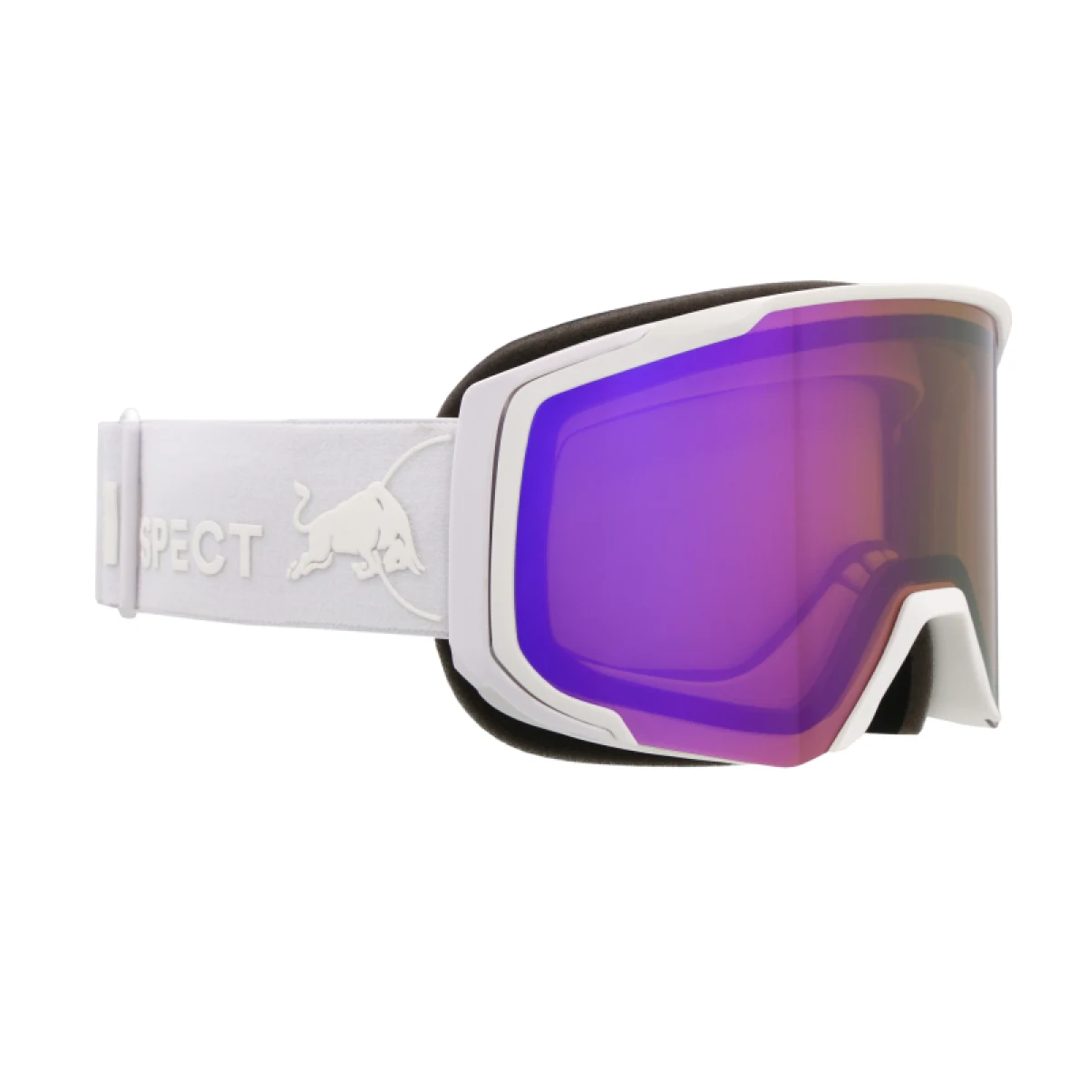 Lyžiarske okuliare RED BULL SPECT JIBB-04PU2, white orange with purple mirror · záber 2