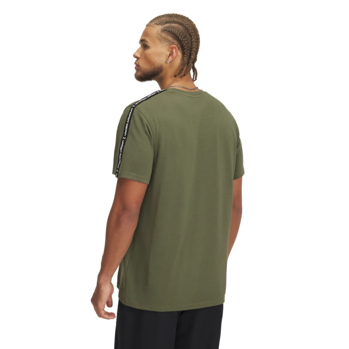 Pánske tričko s krátkym rukávom UNDER ARMOUR UA Icon HWT Tee Taping-GRN · záber 2