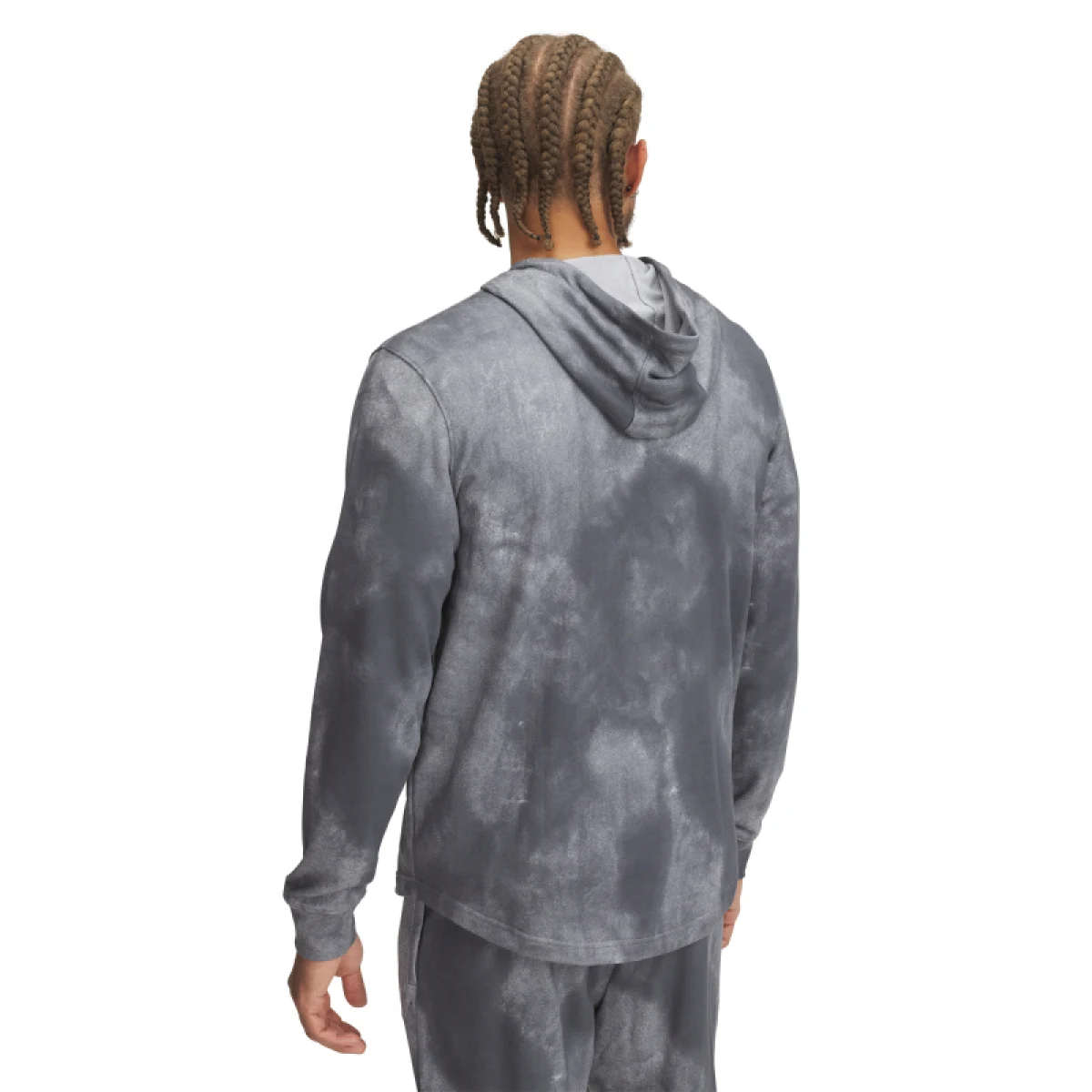 Pánska mikina s kapucňou UNDER ARMOUR UA Rival Terry AOP Hood Q1-GRY · záber 2