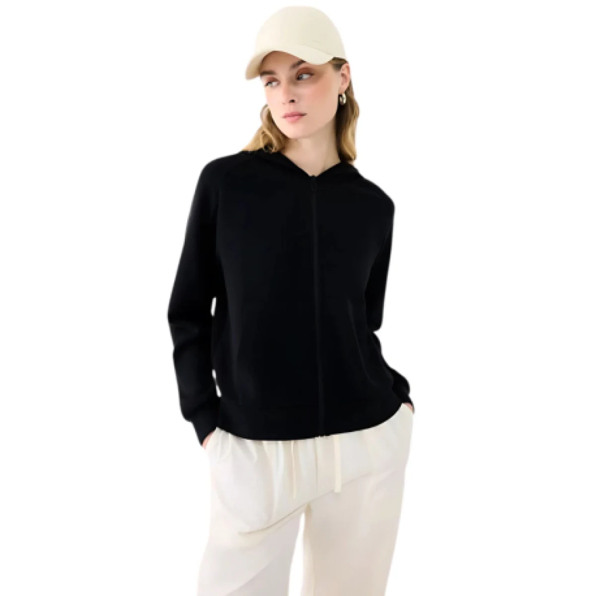 Dámska mikina so zipsom 4F SWEATSHIRT F1577-20S-DEEP BLACK · záber 1