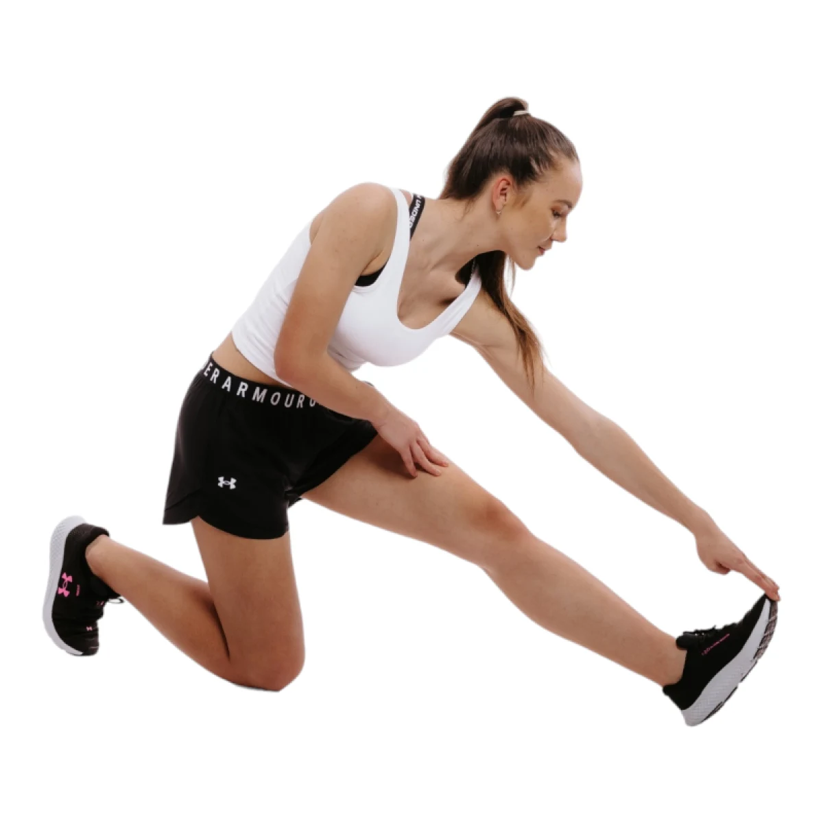 Dámske tréningové tielko UNDER ARMOUR Motion Tank-WHT · záber 5