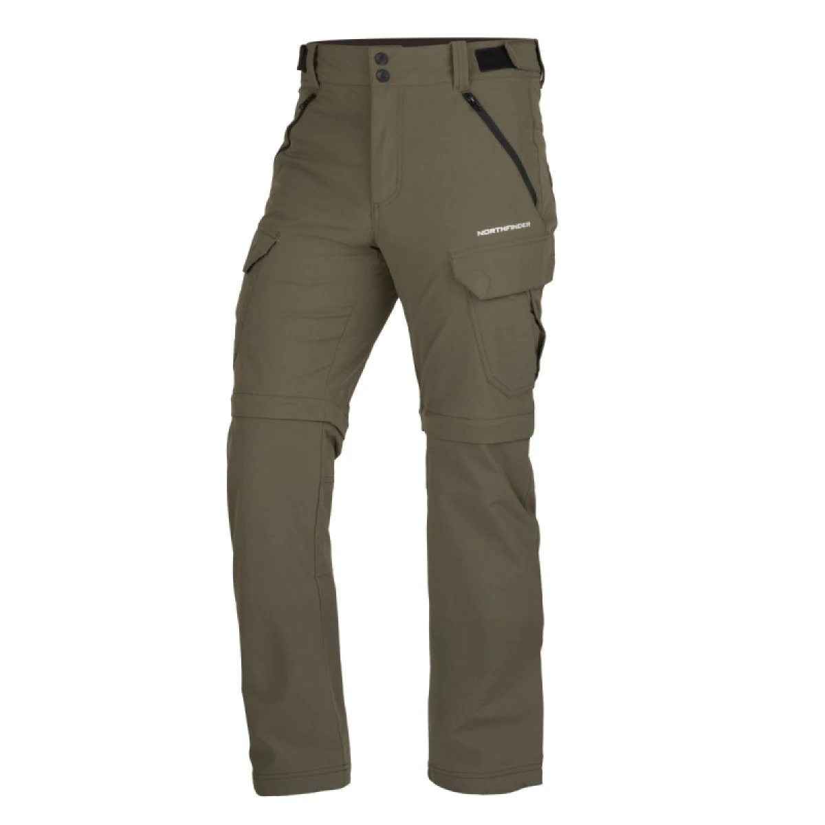 Pánske turistické nohavice NORTHFINDER CARUSO-300darkgreen · záber 4
