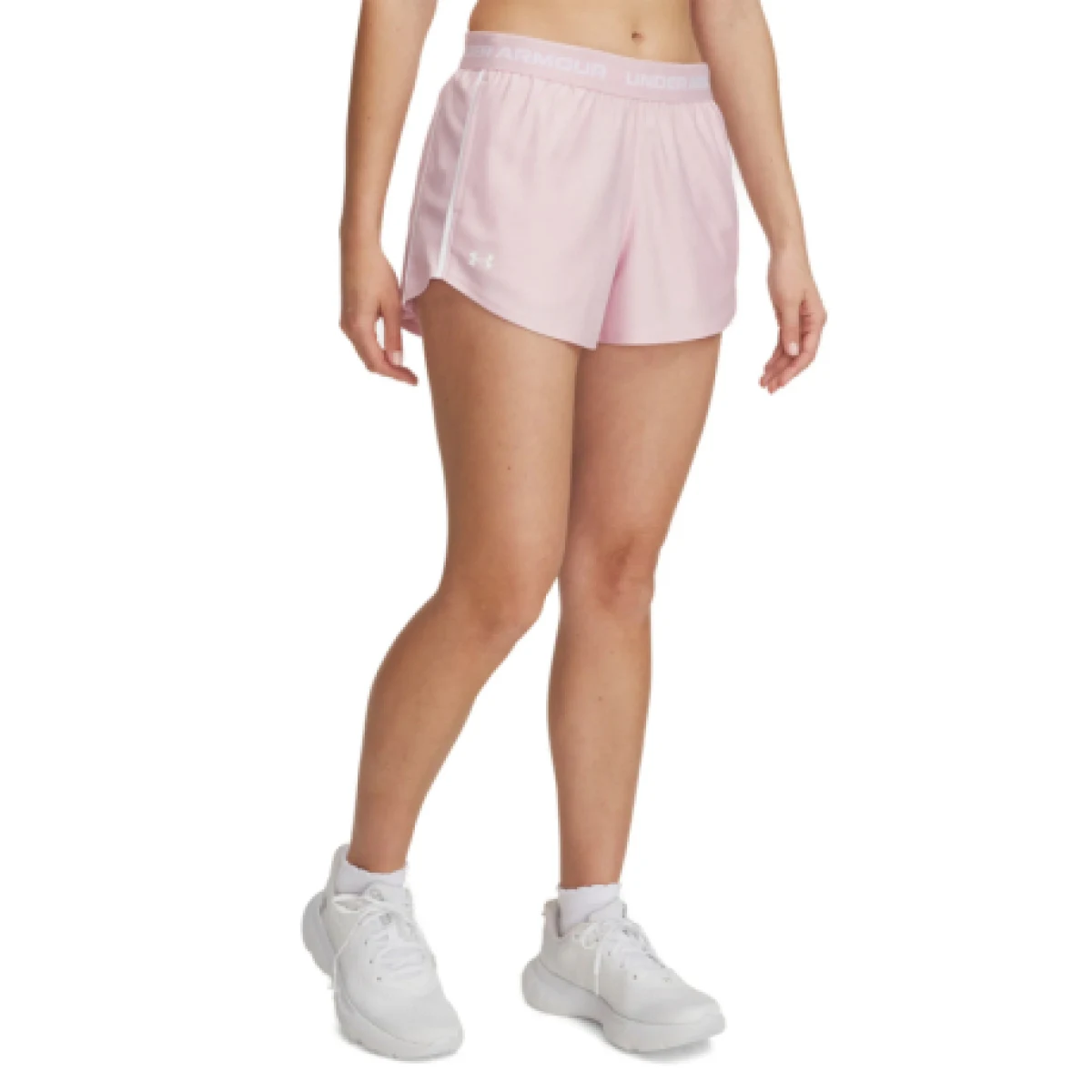 Dámske tréningové kraťasy UNDER ARMOUR Tech Play Up Shorts-PNK · záber 1