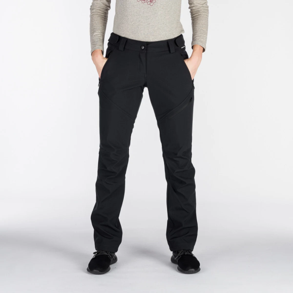 Dámske turistické zateplené nohavice NORTHFINDER JUANITA-269-black · záber 3