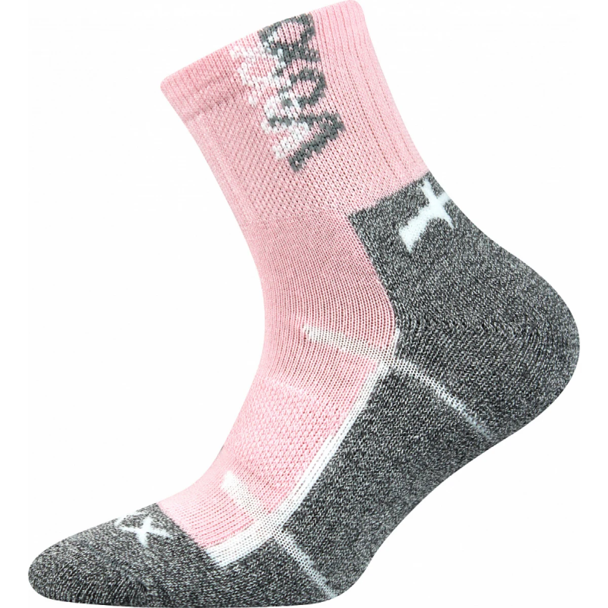 Dievčenské turistické ponožky VOXX 3 PACK-Wallík-Pink Blue · záber 2