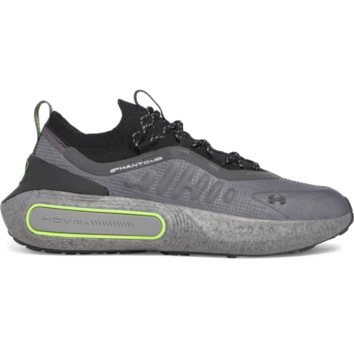 Pánska rekreačná obuv UNDER ARMOUR UA U Phantom 4 RFLCT castlerock black hyper green · záber 1