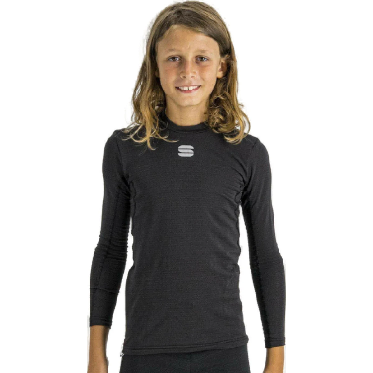 Detské termo tričko s dlhým rukávom SPORTFUL Td mid long sleeve kid top, black · záber 1