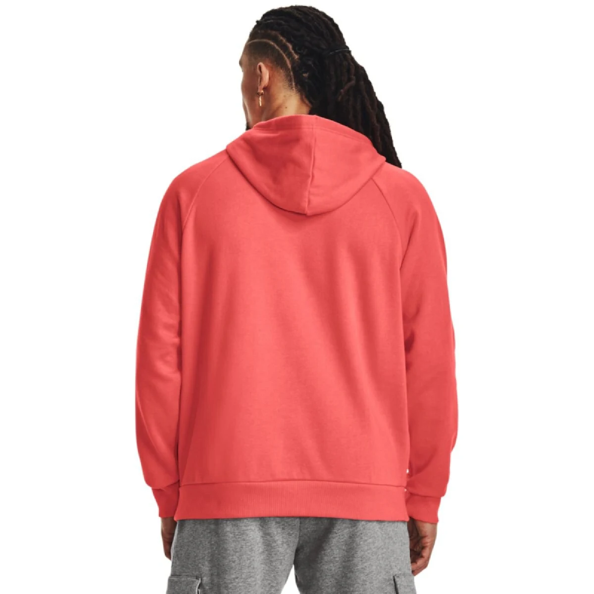 Pánska zateplená mikina s kapucňou UNDER ARMOUR UA Rival Fleece Logo HD-RED · záber 2