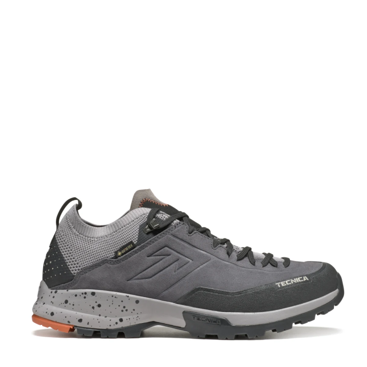 Pánska nízka turistická celokožená obuv TECNICA Forge Hike GTX Ms, dark grey burnt orange · záber 2