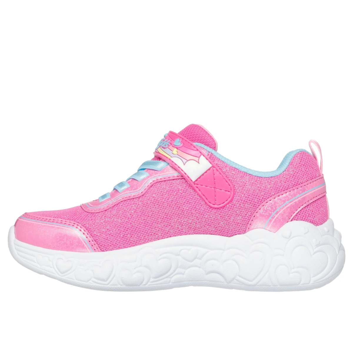 Dievčenská rekreačná obuv SKECHERS S Lights Eternal Heart Lights K hot pink multi trim · záber 3