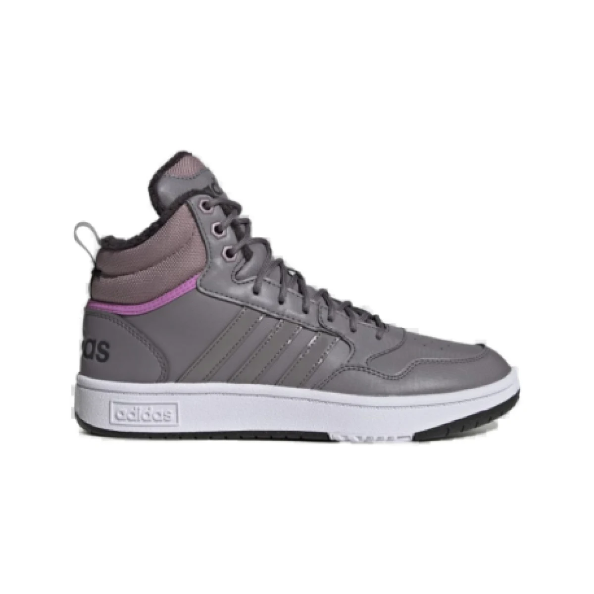 Dámske členkové zimné topánky ADIDAS Hoops 3.0 Mid WTR tracy grey tracy grey wonder red · záber 1