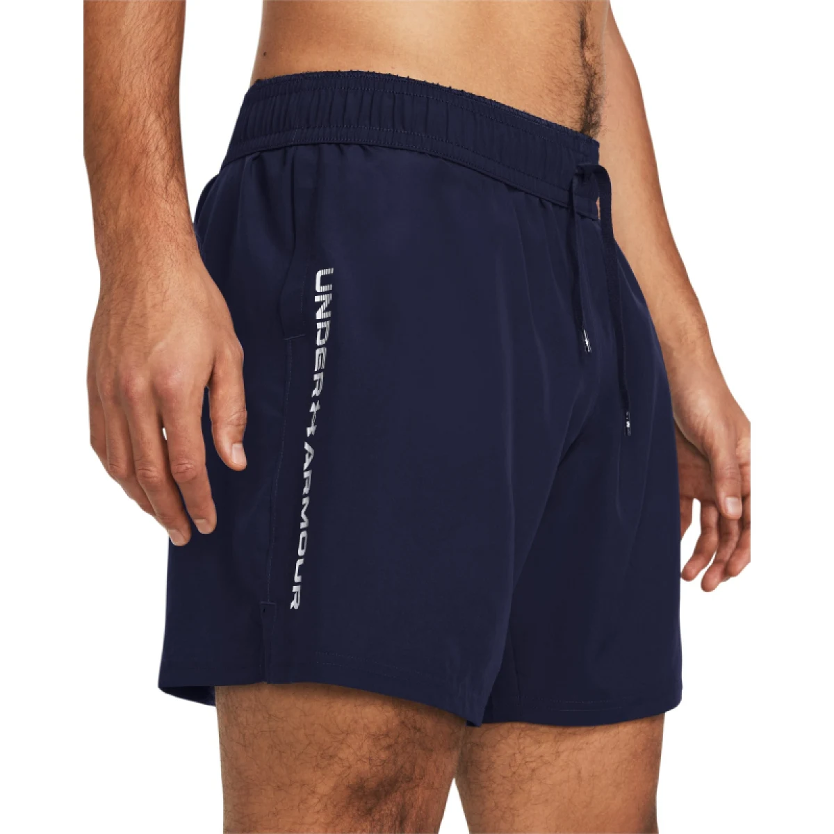 Pánske tréningové kraťasy UNDER ARMOUR UA Tech Woven Wordmark Short-NVY · záber 5