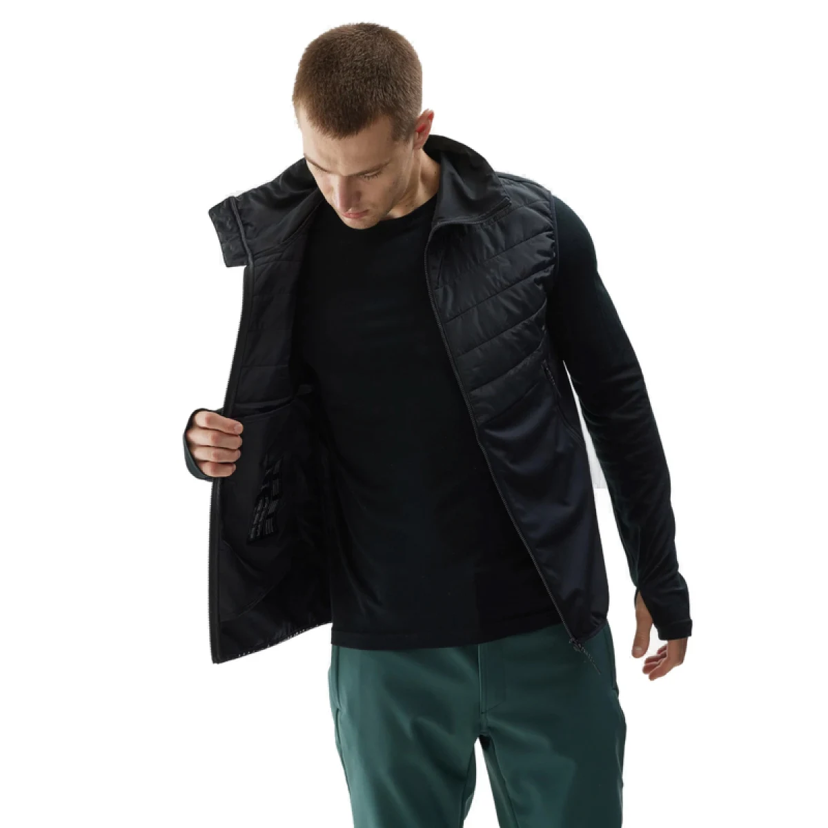 Pánska turistická vesta 4F VEST-AW23TVJAM041-20S-DEEP BLACK · záber 3