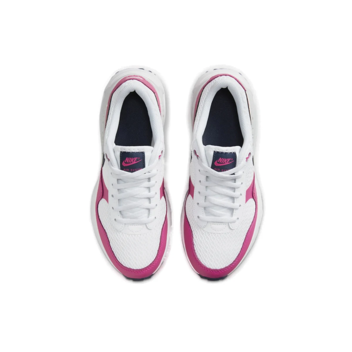 Dievčenská rekreačná obuv NIKE Air Max SYSTM Jr white obsidian fierce pink platinum · záber 4