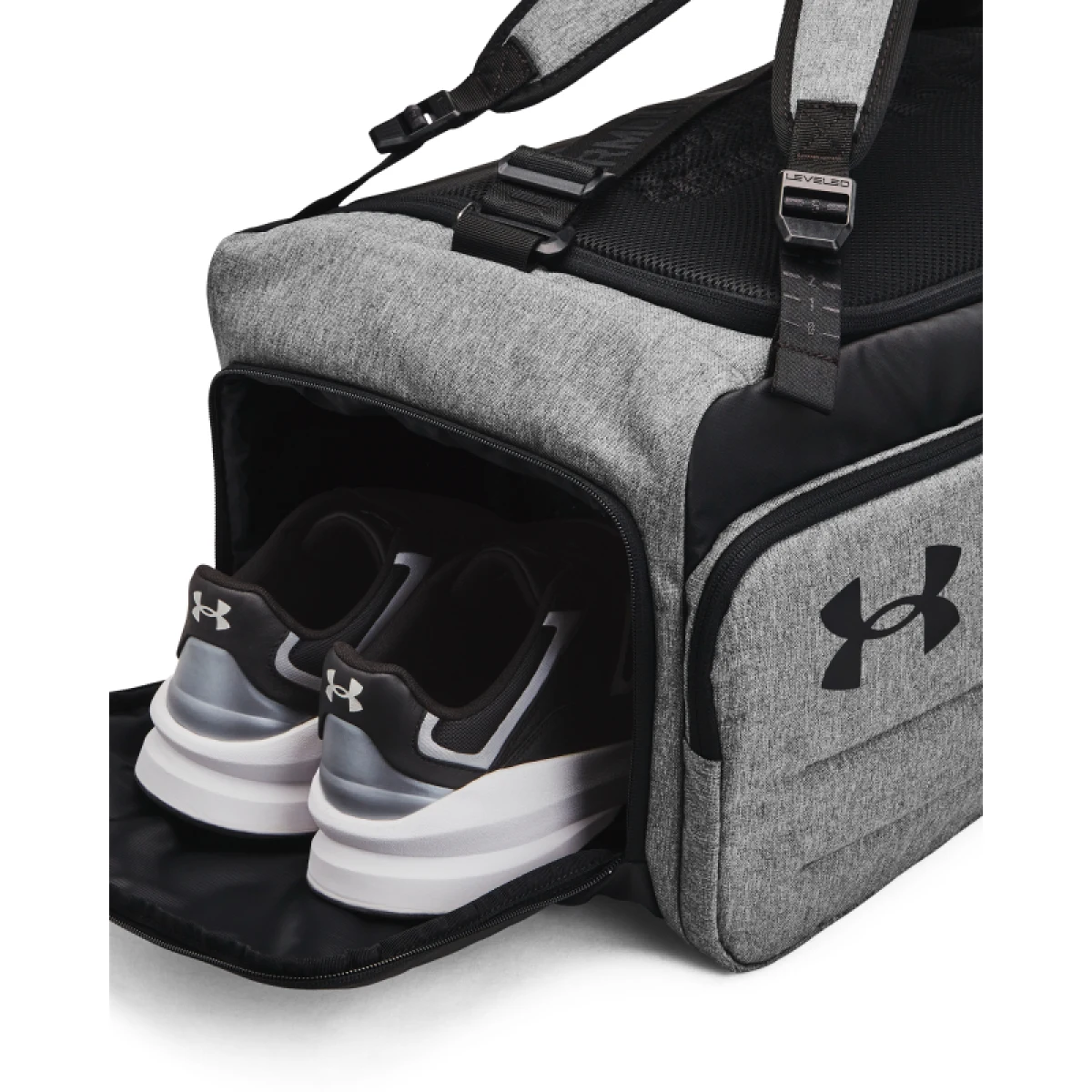 Cestovná taška UNDER ARMOUR UA Contain Duo MD BP Duffle-GRY · záber 5