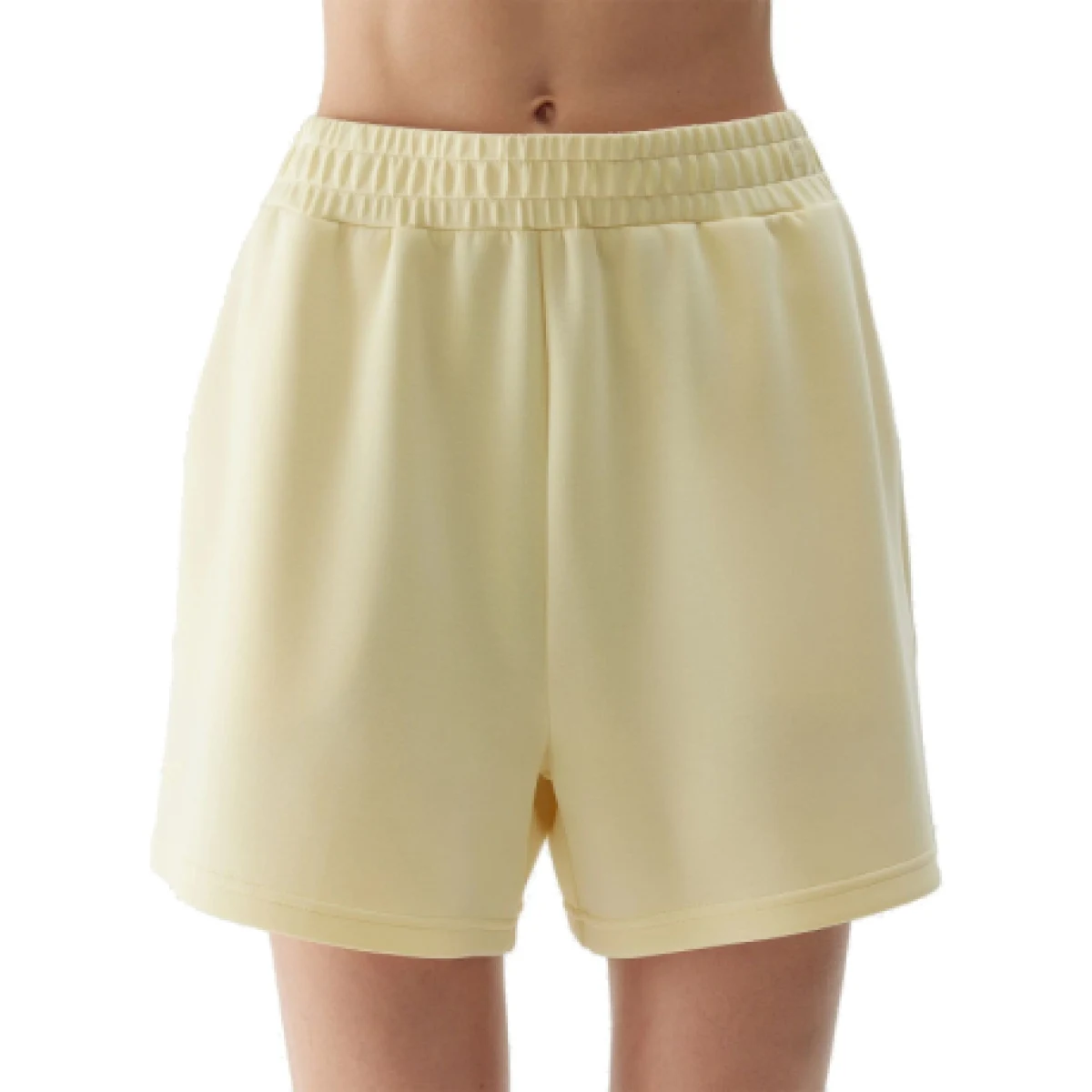 Dámske teplákové kraťasy 4F SHORTS CAS-WSS24TSHOF324-73S-LIGHT LEMON · záber 1