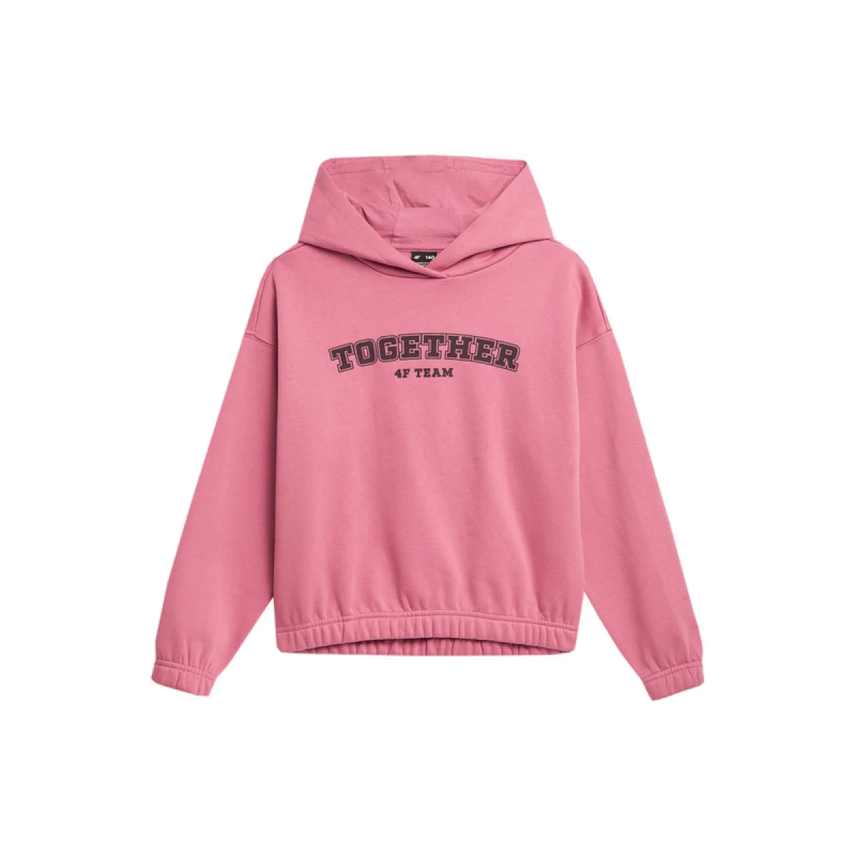 Dievčenská mikina s kapucňou 4F JUNIOR SWEATSHIRT-JAW23TSWSF639-54S-PINK · záber 4