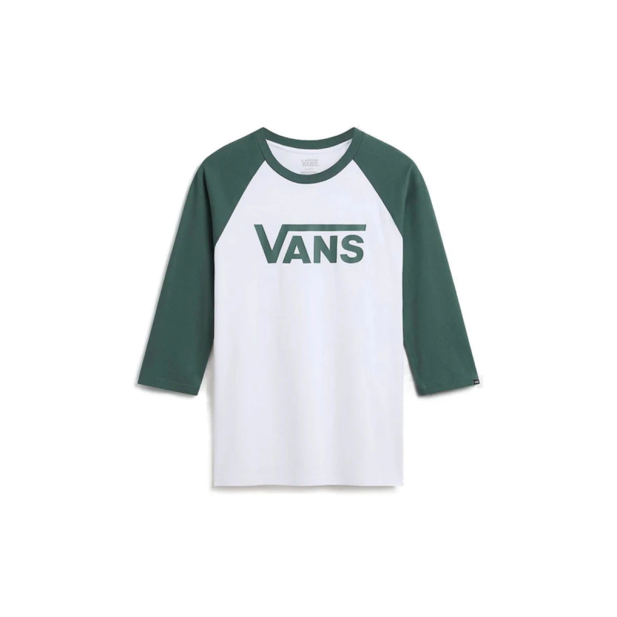 Pánske tričko s krátkym rukávom VANS CLASSIC RAGLAN-WHITE-BISTRO GREEN · záber 5